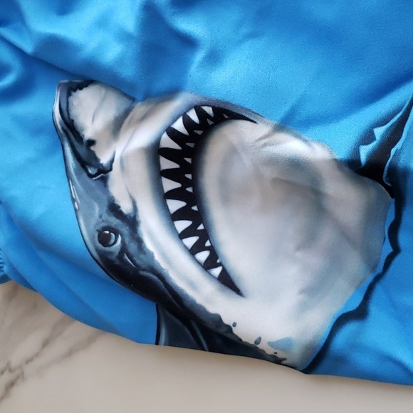 Hurley One & Only Shark Surf Swim Trunks Size 7 - Picture 8 of 15